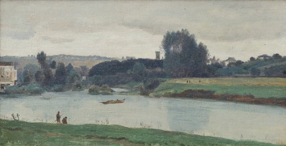 Château Thierry - Jean-Baptiste Camille Corot image 1 tableau peint à l’huile sur toile
