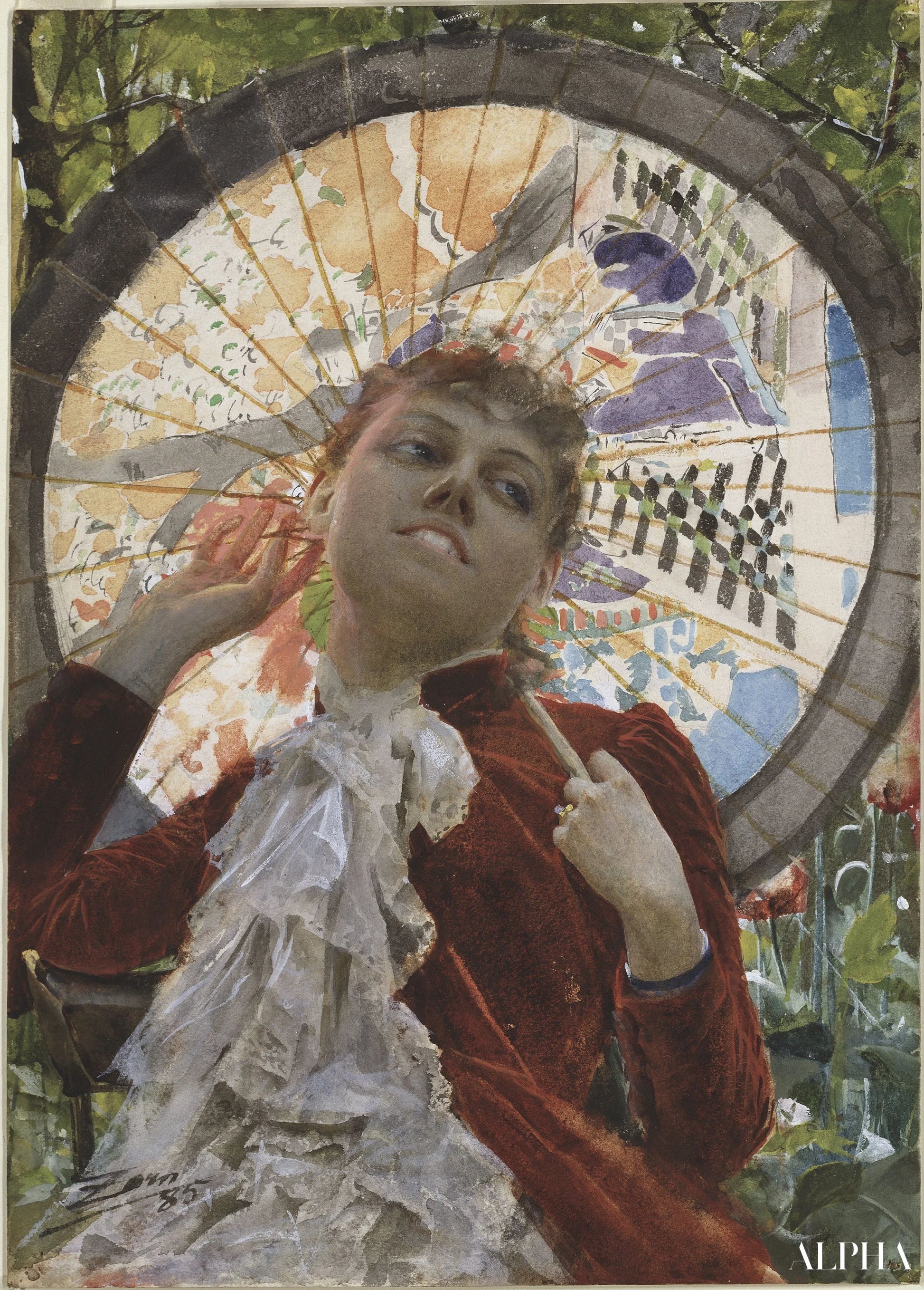 "Castles in the Air, 1885 - Anders Zorn - High-end reproductions of paintings and artworks"