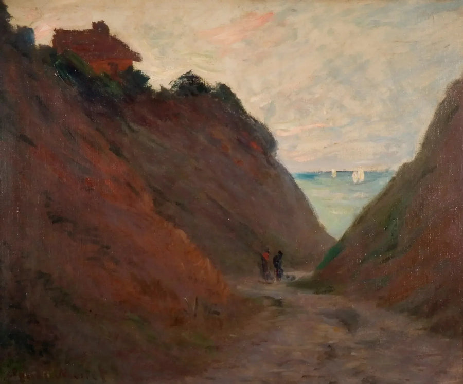เส้นทางกลวงบนหน้าผาใน Varengeville W804 - Claude Monet