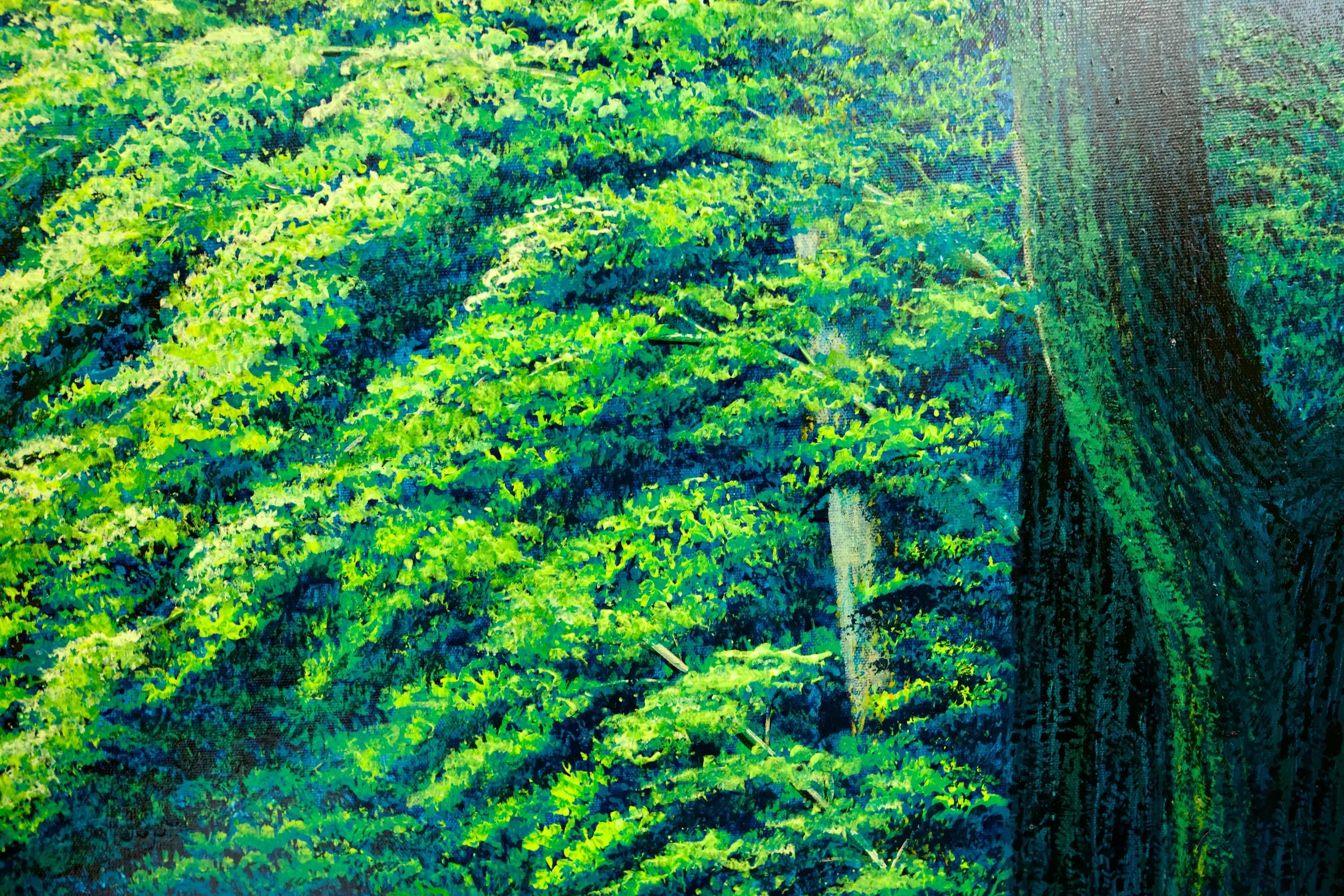 Chemin dans la Forêt Verte | 130 x 190 cm Reproductions de tableaux à la peinture à l’huile