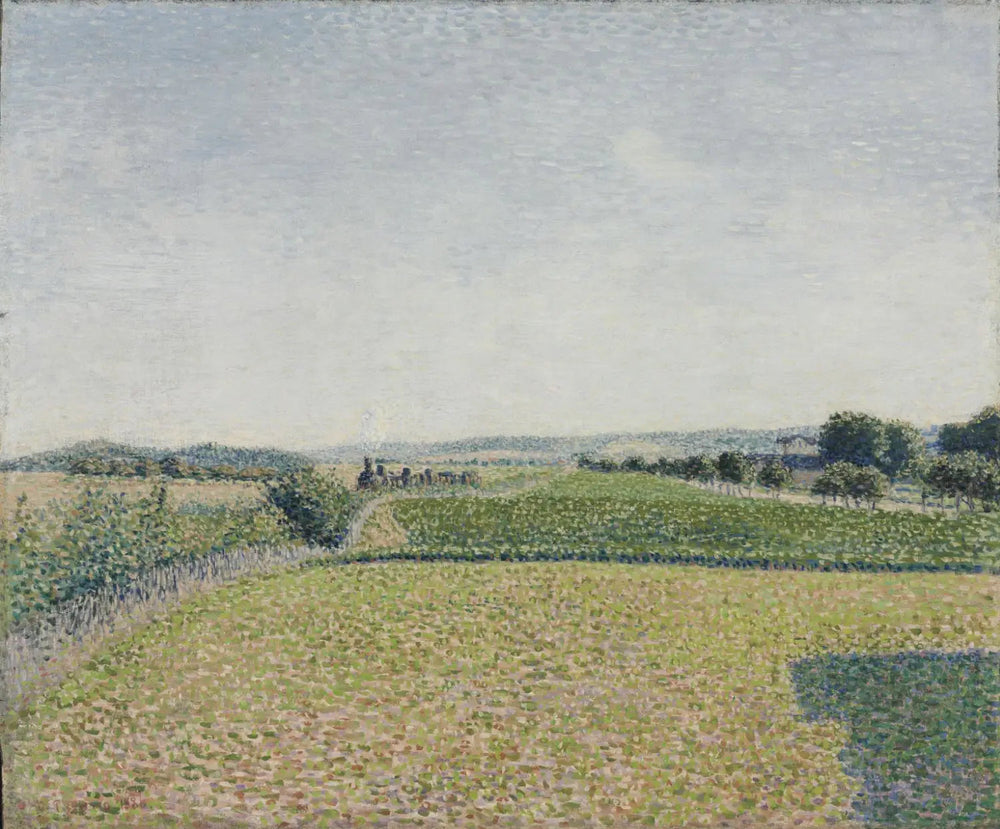 Chemin de fer vers Dieppe - Camille Pissarro image 1 copie peinte à la main à l’huile