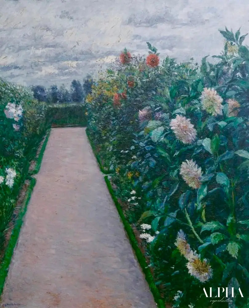 Chemin de jardin - Caillebotte - Reproductions de tableaux et peintures haut de gamme