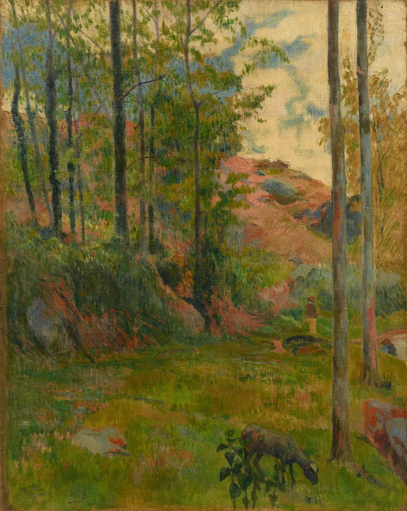 เส้นทางที่ด้านล่างของ Pont-Aven - Paul Gauguin