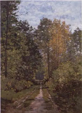 Chemin sous bois - Claude Monet image 1 reproduction de peinture à l’huile