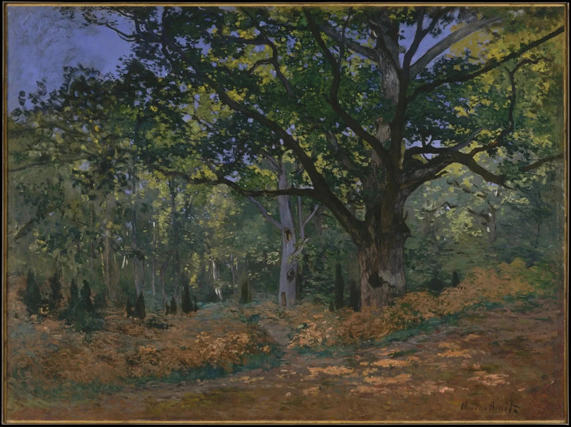 ต้นโอ๊ก Bodmer ป่า Fontainebleau W60 - Claude Monet