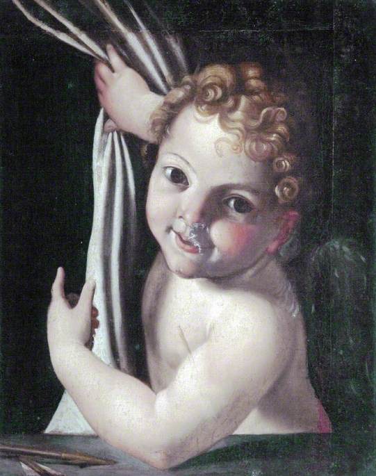 Chérubin - Domenichino image 1 copie de tableau peinte à la main