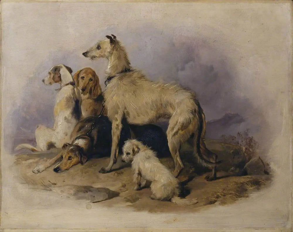 Chiens des Highlands - Edwin Henry Landseer image 1 reproduction artisanale de tableau