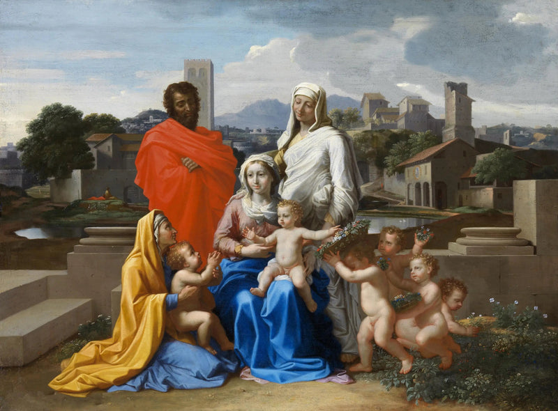 ตัวเลขของครอบครัวศักดิ์สิทธิ์สิบ - Nicolas Poussin