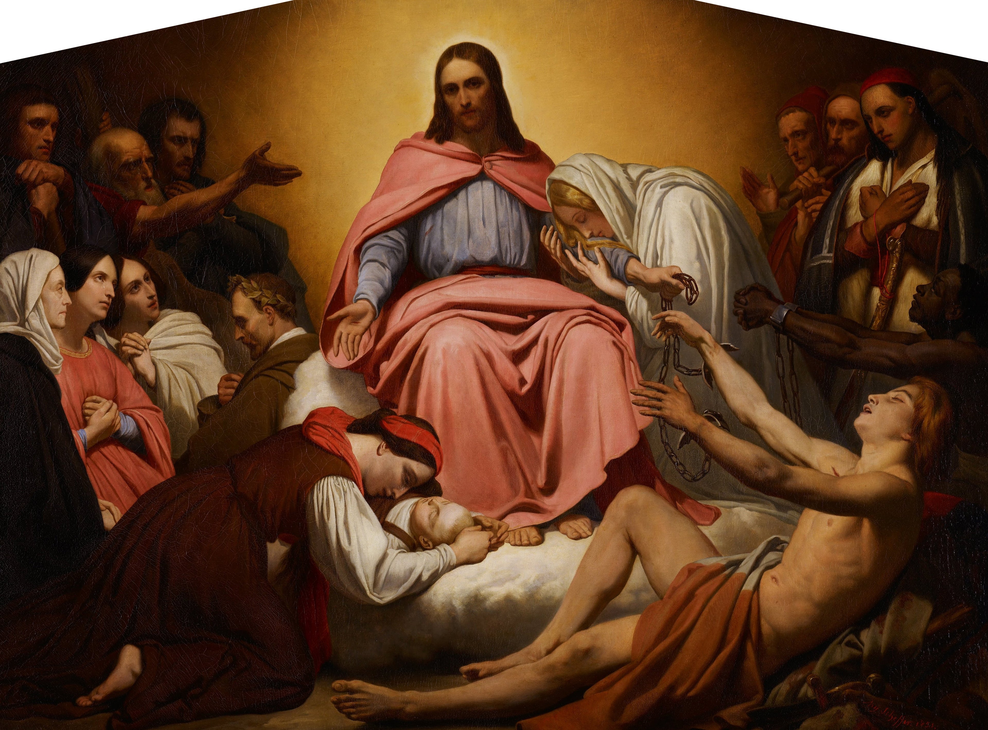Christ Consolateur - Ary Scheffer image 1 copie peinte à la main à l’huile