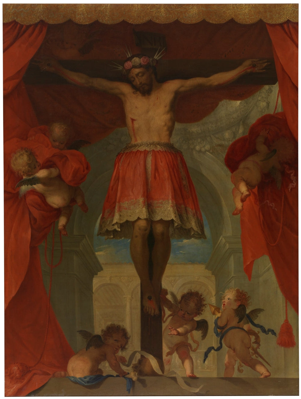 Christ crucifié - Juan Carreño de Miranda image 1 copie de tableau peinte à la main