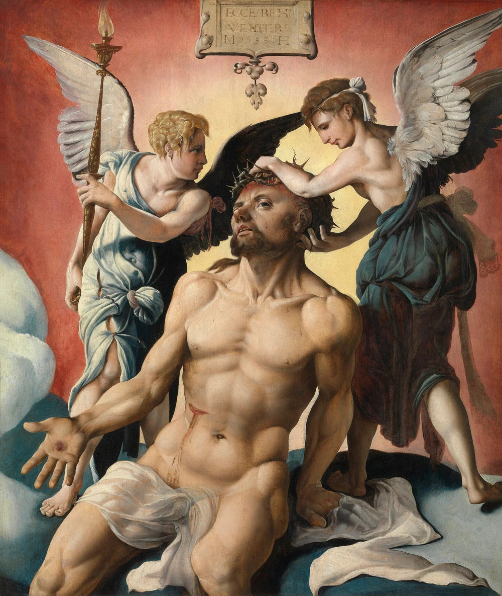 Christ de Douleur - Maarten van Heemskerck image 1 reproduction de peinture à l’huile