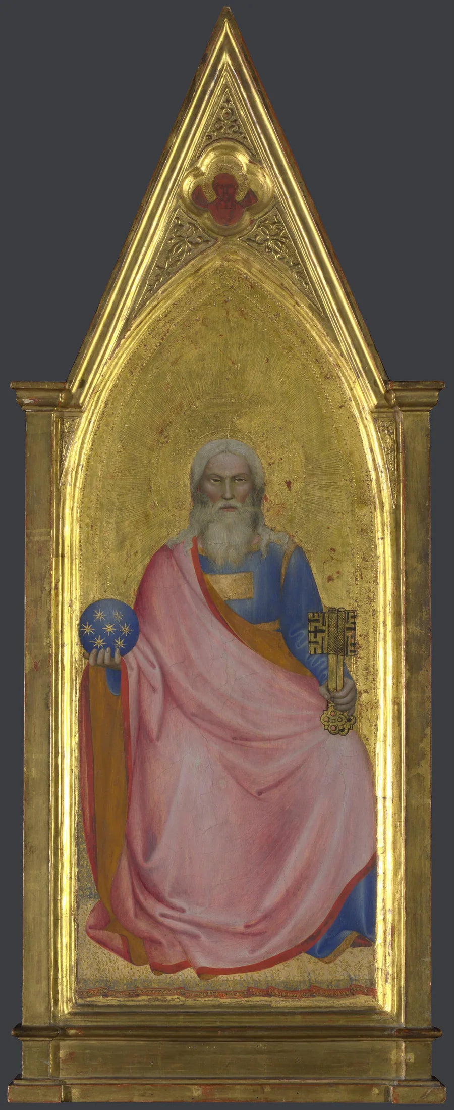Christ de l'Apocalypse : Panneau du Pinacle Central - Giovanni da Milano image 1 tableau peint à l’huile sur toile