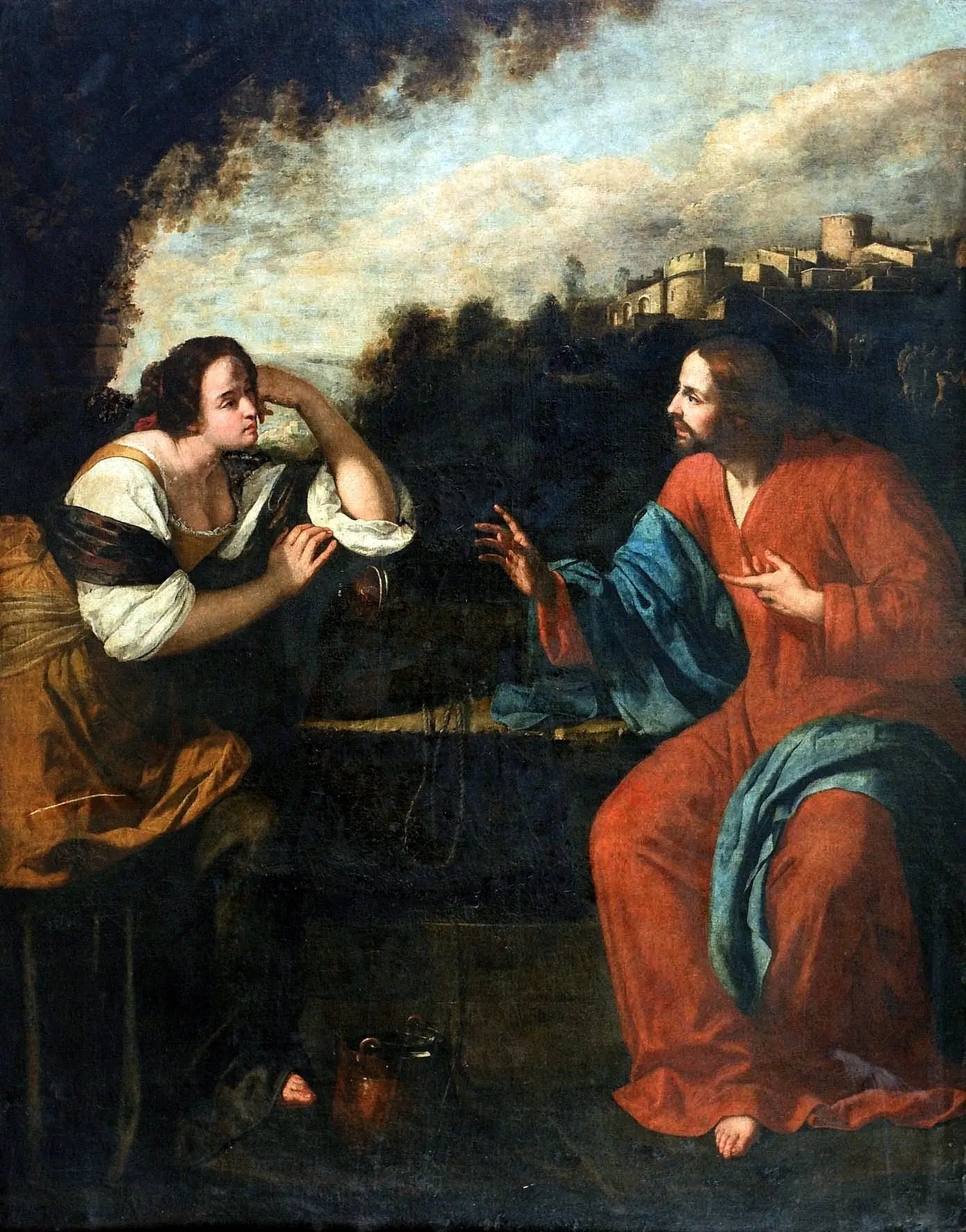 Christ et la Samaritaine au puits - Artemisia Gentileschi - Alpha Reproduction