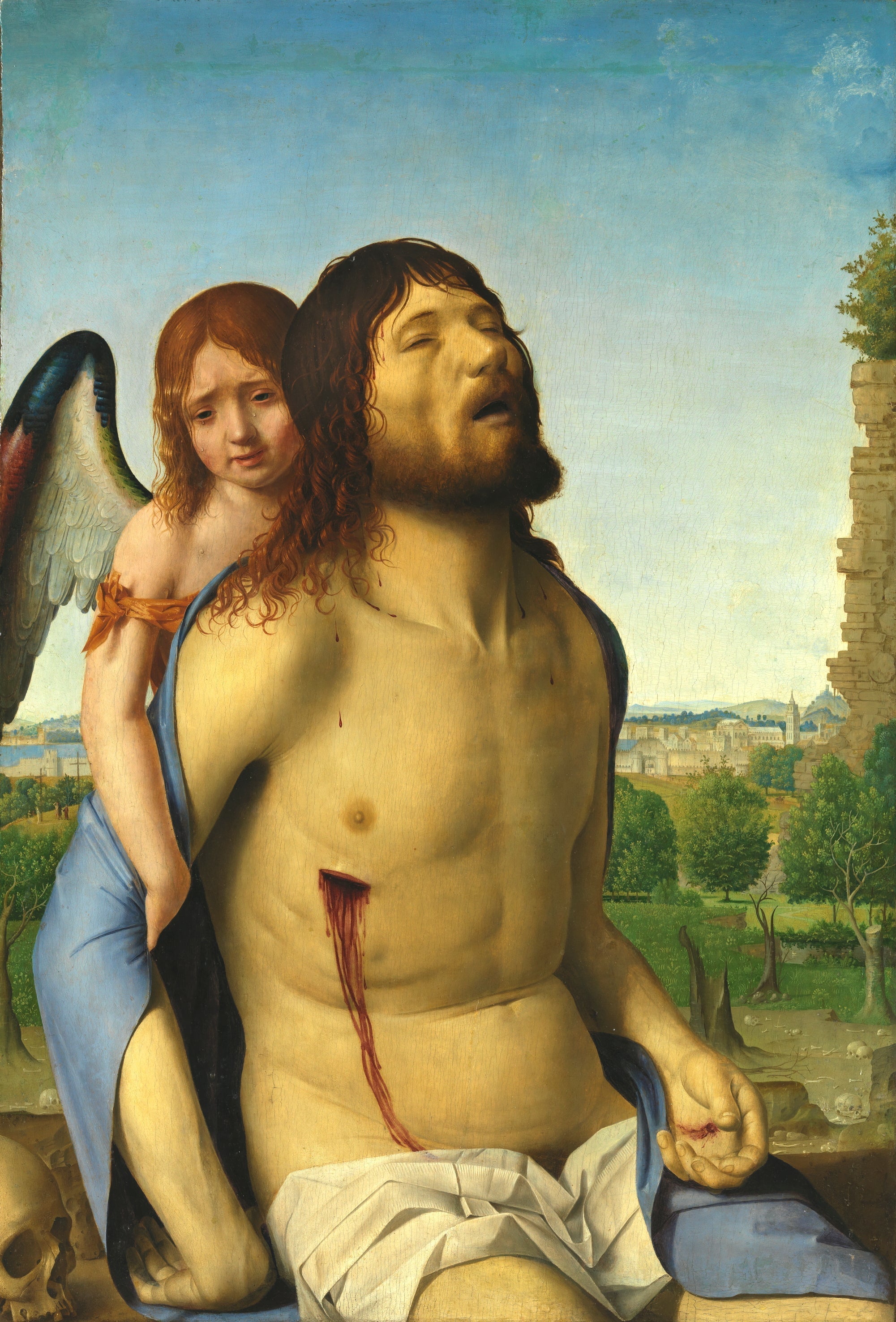 Christ mort soutenu par un ange - Antonello de Messine - Alpha Reproduction