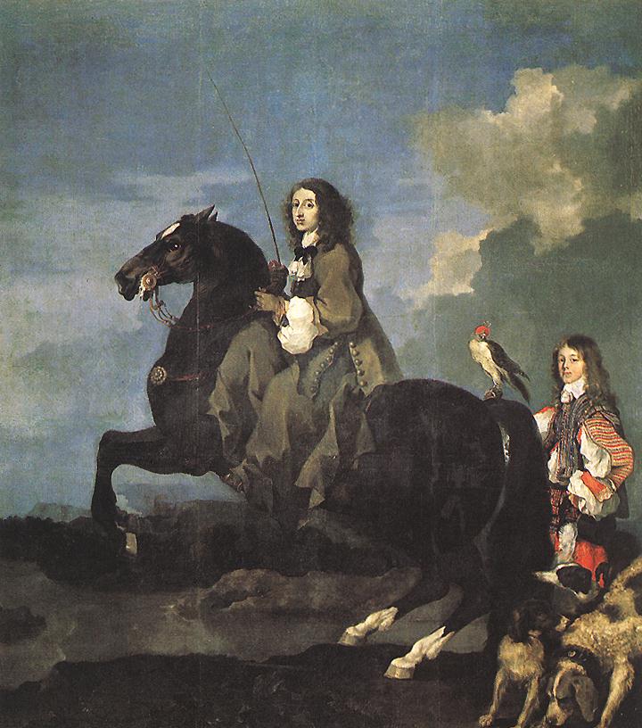 Christine de Suède à cheval - Sébastien Bourdon