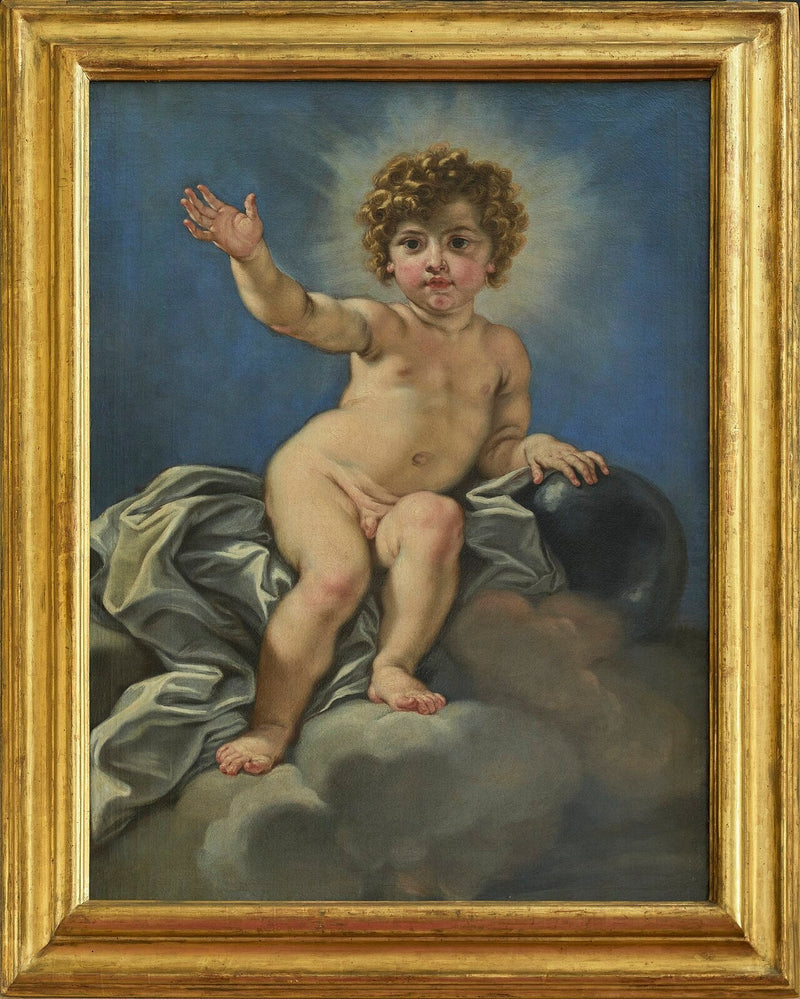 Christuskind auf Wolken - Giovanni Battista Gaulli