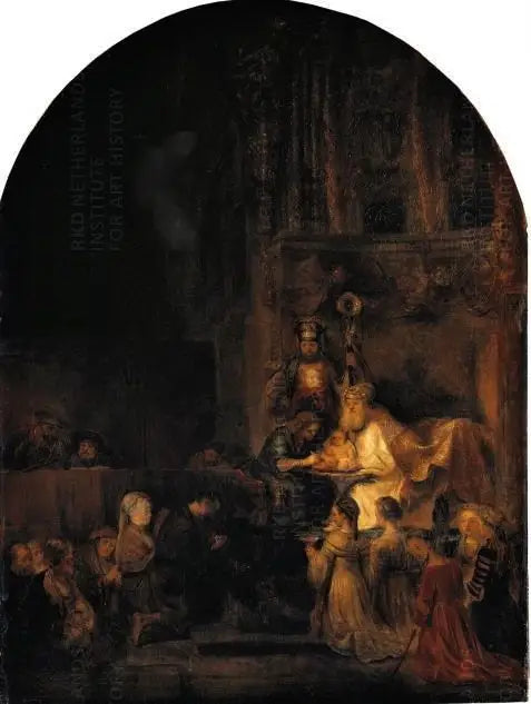 Circoncision, copie d'une partie de la série Passion pour Frederik Hendrik - Rembrandt image 1 tableau peint à l’huile sur toile