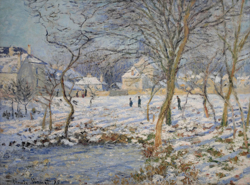 La Mare เอฟเฟกต์หิมะ W350 - Claude Monet