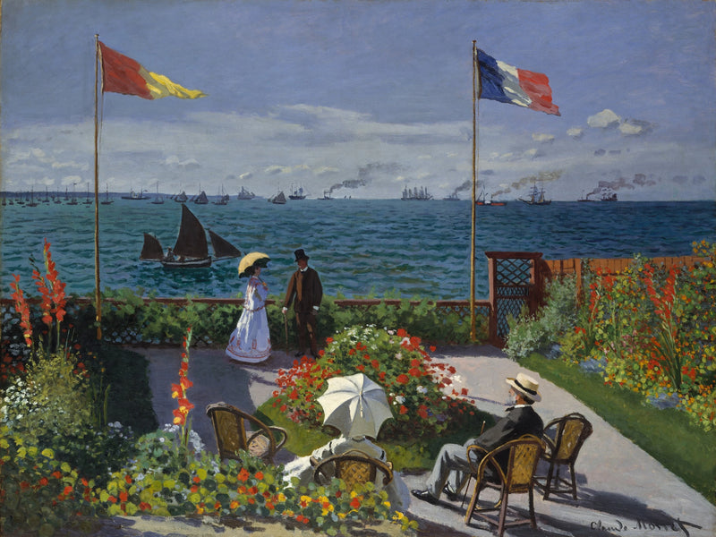 ระเบียงใน Sainte-Adresse W95 - Claude Monet