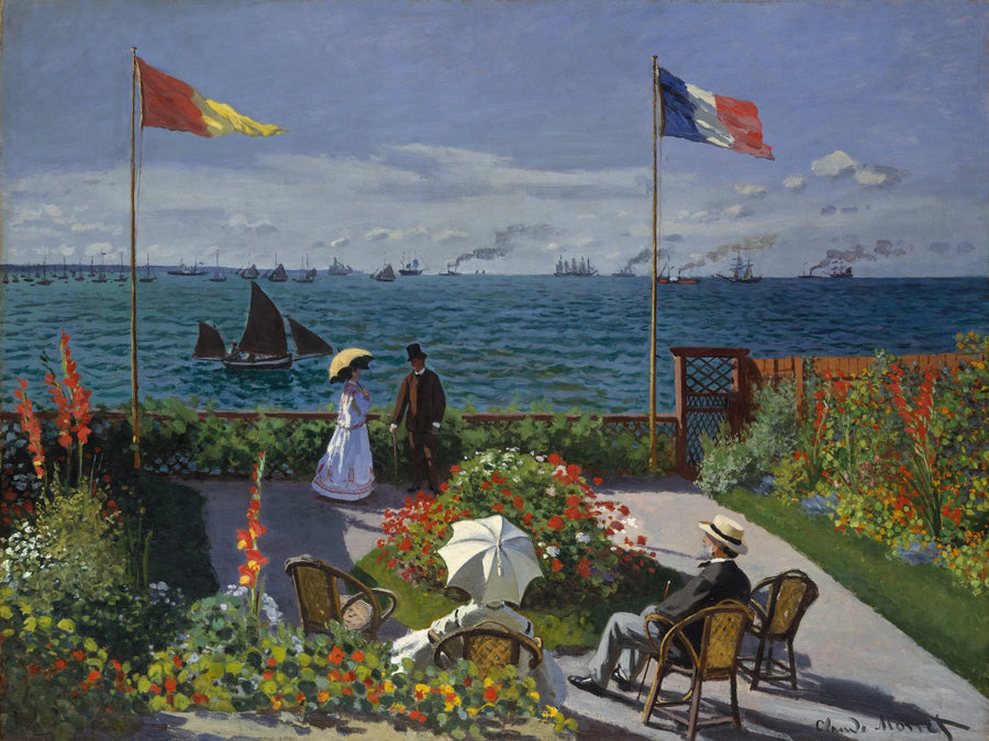 ระเบียงใน Sainte-Adresse W95 - Claude Monet