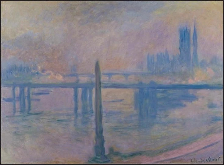 เข็มของคลีโอพัตราและสะพานชาริงครอส - Claude Monet