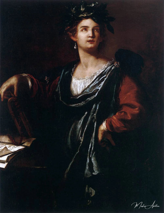 Clio, la muse de l'histoire - Artemisia Gentileschi - Reproductions de tableaux et peintures haut de gamme