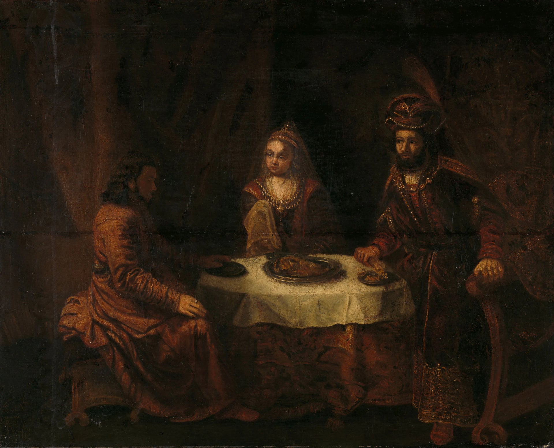 La colère d'Assuérus - Artiste inconnu du Rijksmuseum