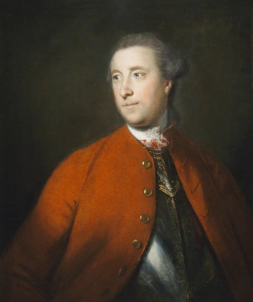 Colonel (plus tard major-général) l'honorable John Barrington (1722–1764) - Joshua Reynolds image 1 copie peinte à la main à l’huile