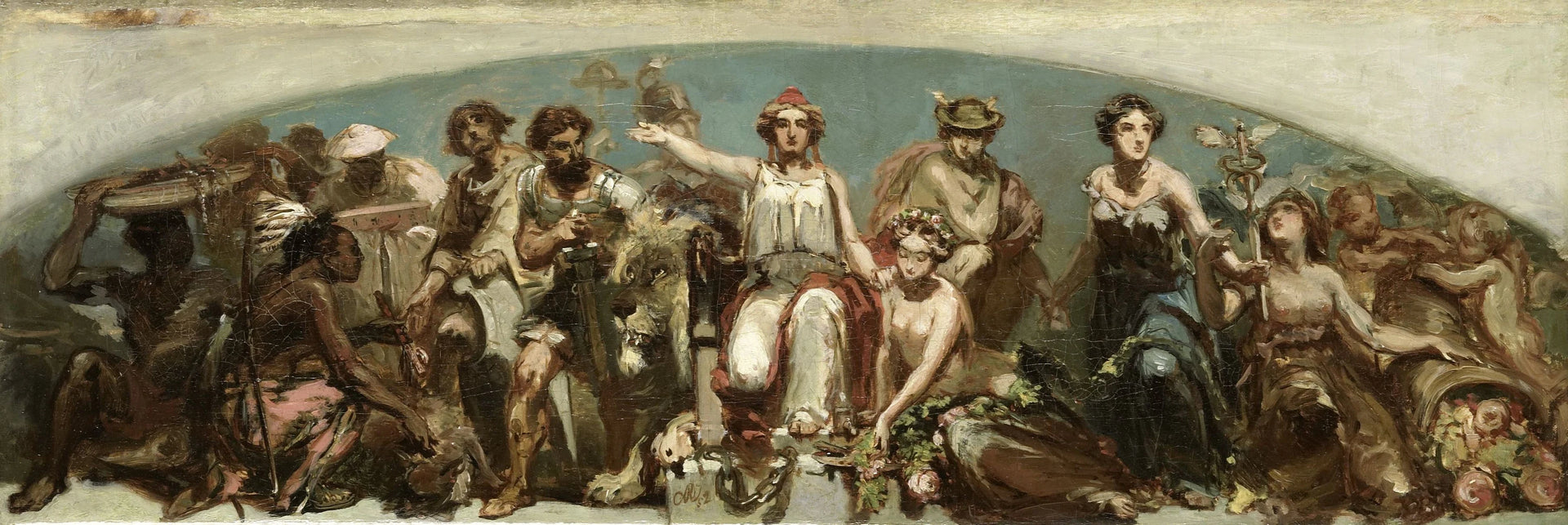 Les colonies rendent hommage à la vierge hollandaise - Charles Rochussen