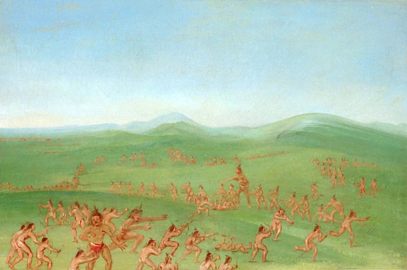 การจำลองการต่อสู้, Mandan Boys - George Catlin