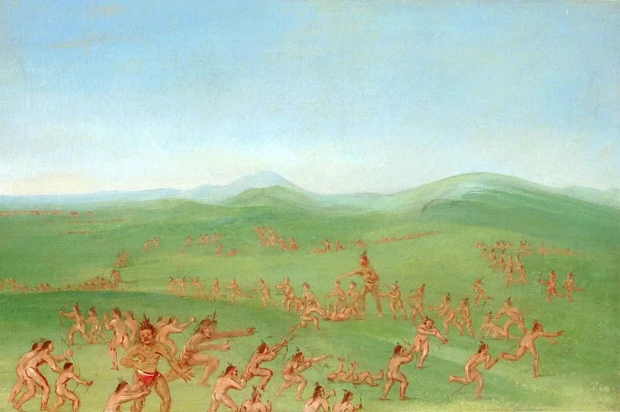 การจำลองการต่อสู้, Mandan Boys - George Catlin