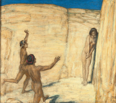 Reproduction du tableau « Compétition - Franz Von Stuck » par Alpha Reproduction en peinture à l’huile