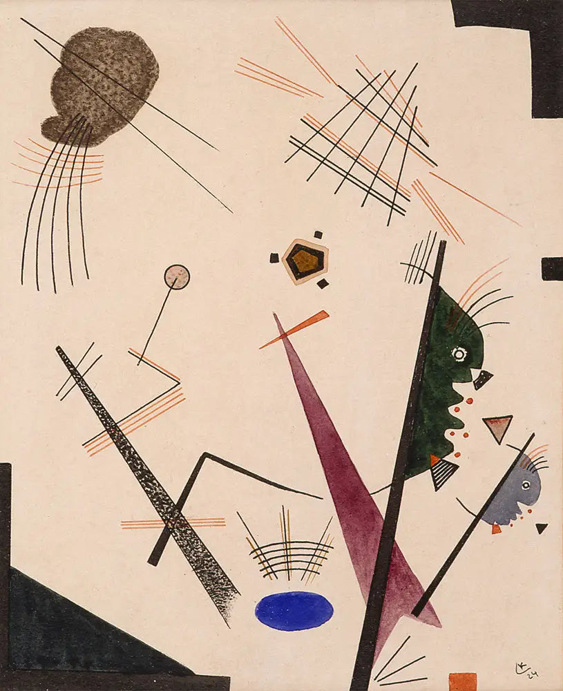 Composition (1924) - Vassily Kandinsky image 1 copie peinte à la main à l’huile