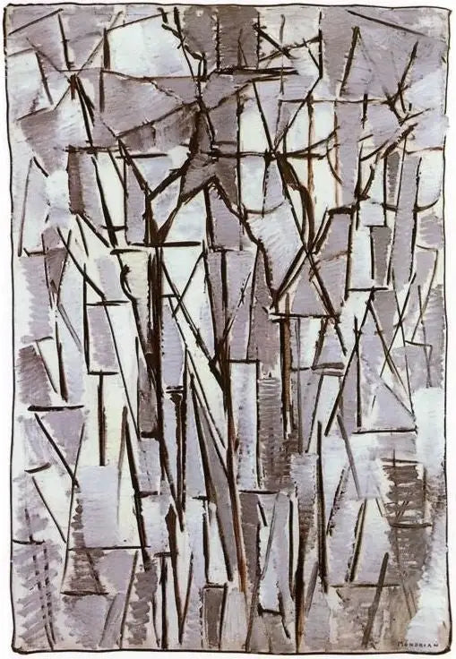 การจัดองค์ประกอบ ต้นไม้ II - Piet Mondrian