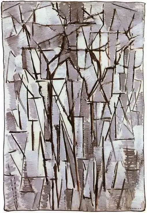 การจัดองค์ประกอบ ต้นไม้ II - Piet Mondrian