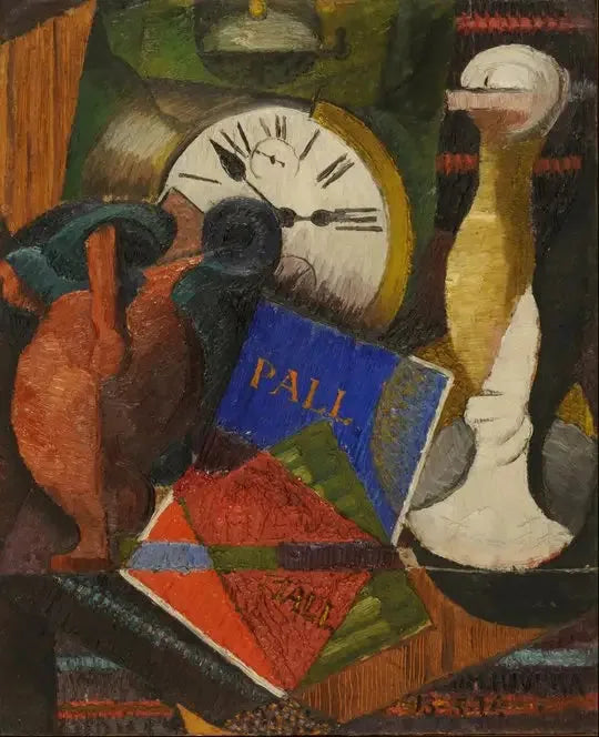 ส่วนประกอบพร้อมนาฬิกา - Diego Rivera
