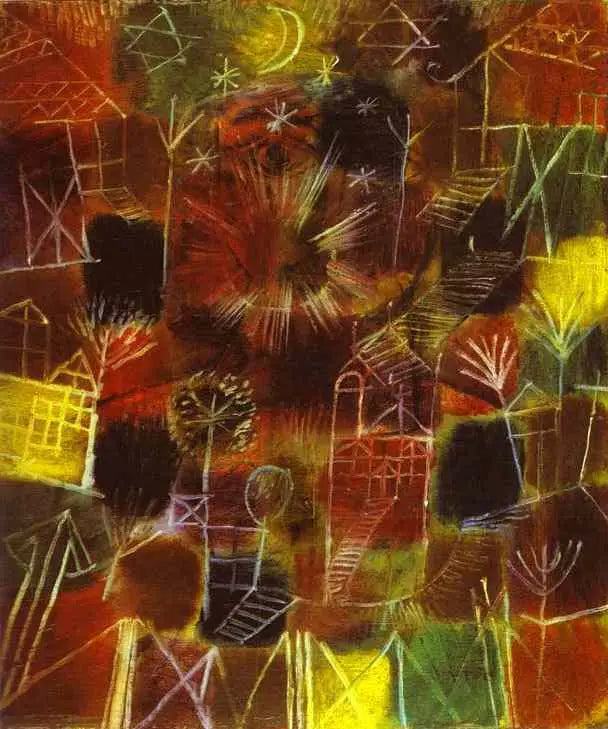 Composition cosmique - Paul Klee image 1 reproduction réalisée par Alpha Reproduction