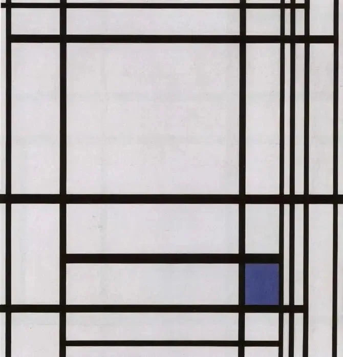 การจัดองค์ประกอบของเส้นและสี: III - Piet Mondrian