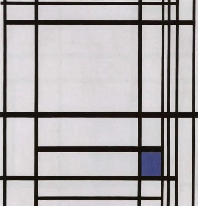 การจัดองค์ประกอบของเส้นและสี: III - Piet Mondrian