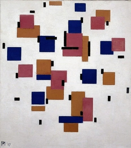 Reproduction du tableau « Composition en couleur B - Piet Mondrian » par Alpha Reproduction en peinture à l’huile