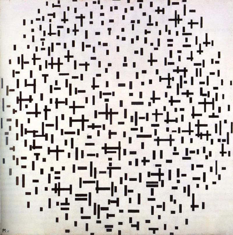 การจัดองค์ประกอบในแนวเส้น, สถานะที่สอง - Piet Mondrian