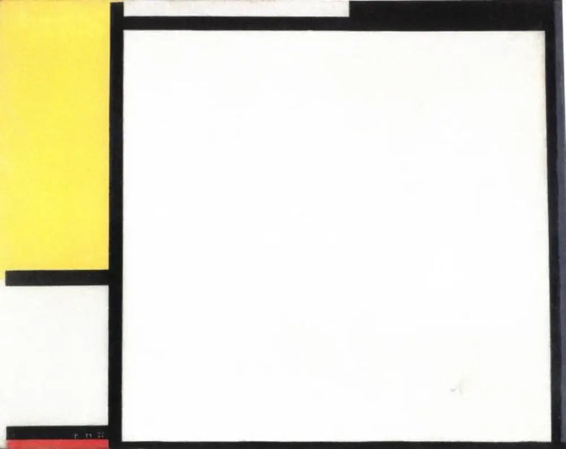 การจัดองค์ประกอบในสีแดง สีเหลือง และสีน้ำเงิน - Piet Mondrian