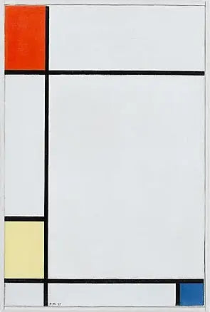 คอมโพสิตชัน หมายเลข III กับสีแดง สีเหลือง และสีน้ำเงิน - Piet Mondrian