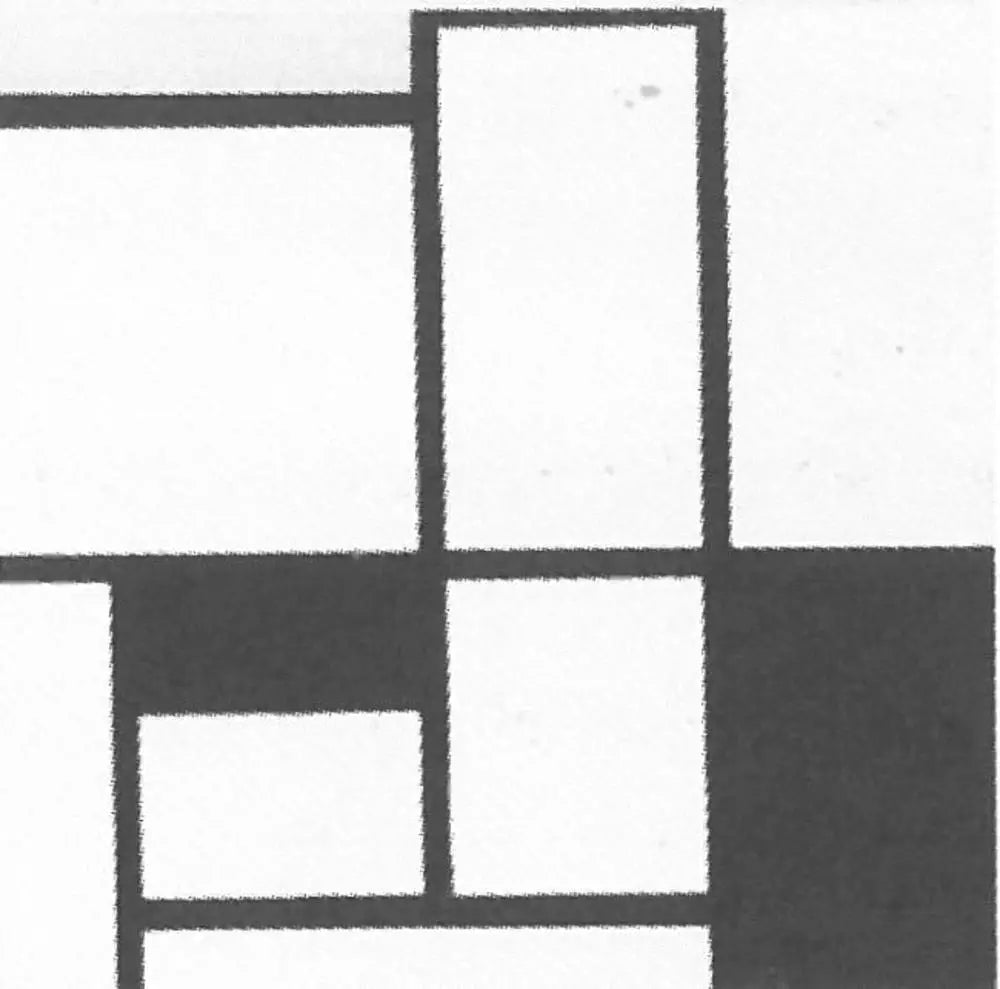 Reproduction du tableau « COMPOSITION N° III - Piet Mondrian » par Alpha Reproduction en peinture à l’huile