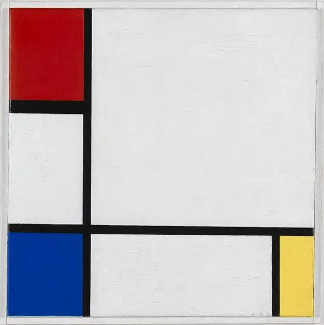 คอมโพสิตหมายเลข IV, กับสีแดง, สีน้ำเงิน และสีเหลือง - Piet Mondrian