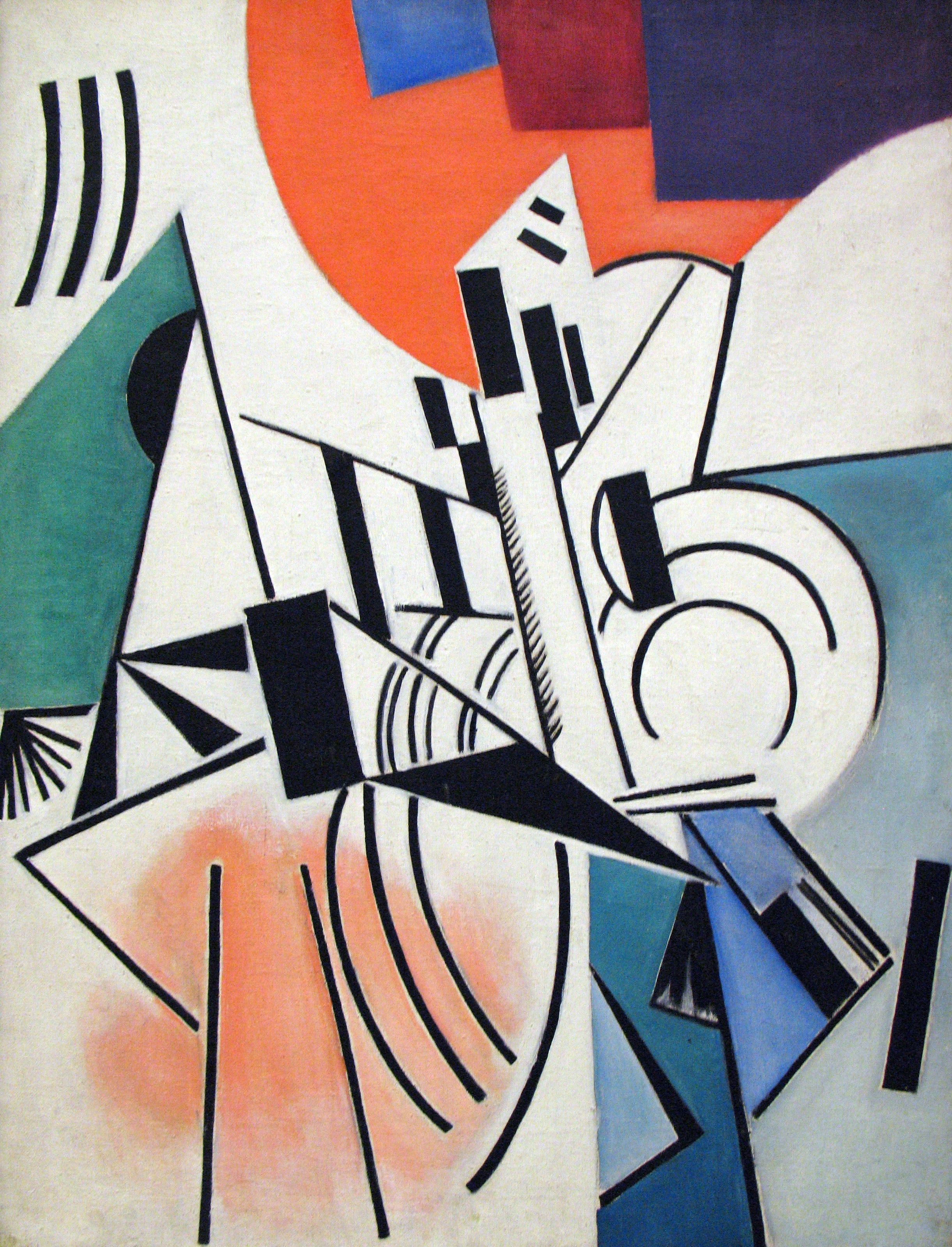 Composition non objective - Olga Rozanova image 1 copie peinte à la main à l’huile