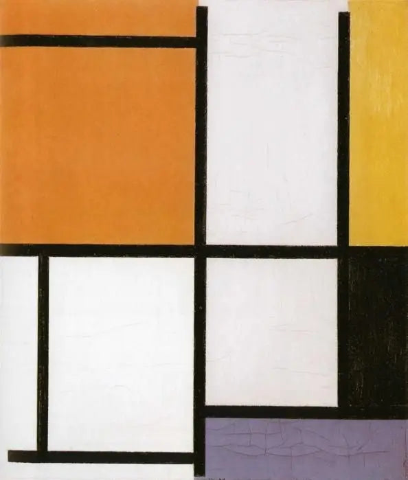 Reproduction du tableau « Composition - Piet Mondrian » par Alpha Reproduction en peinture à l’huile