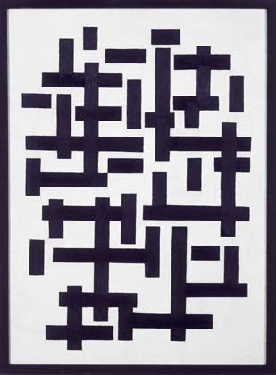 Composition XII en noir et blanc - Theo van Doesburg image 1 copie peinte à la main à l’huile