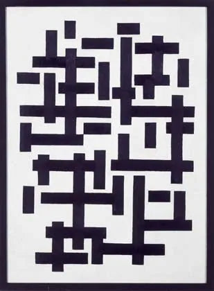 Composition XII en noir et blanc - Theo van Doesburg