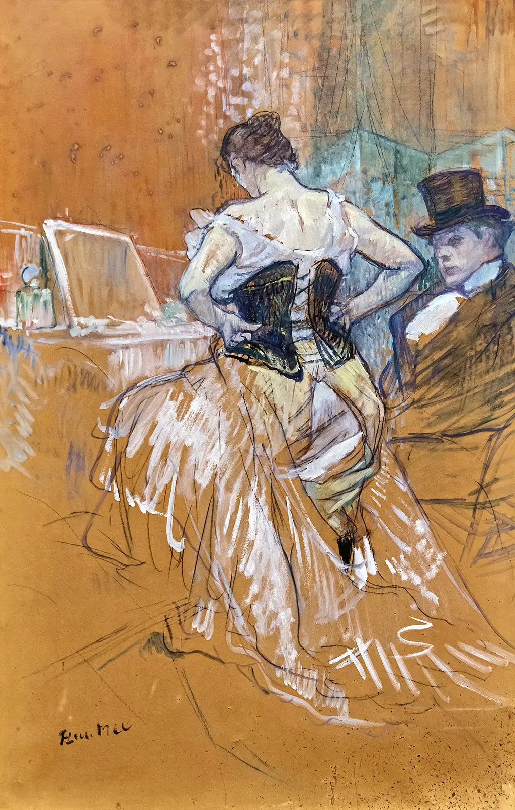 Conquête de passage - Henri de Toulouse-Lautrec image 1 tableau peint à l’huile sur toile